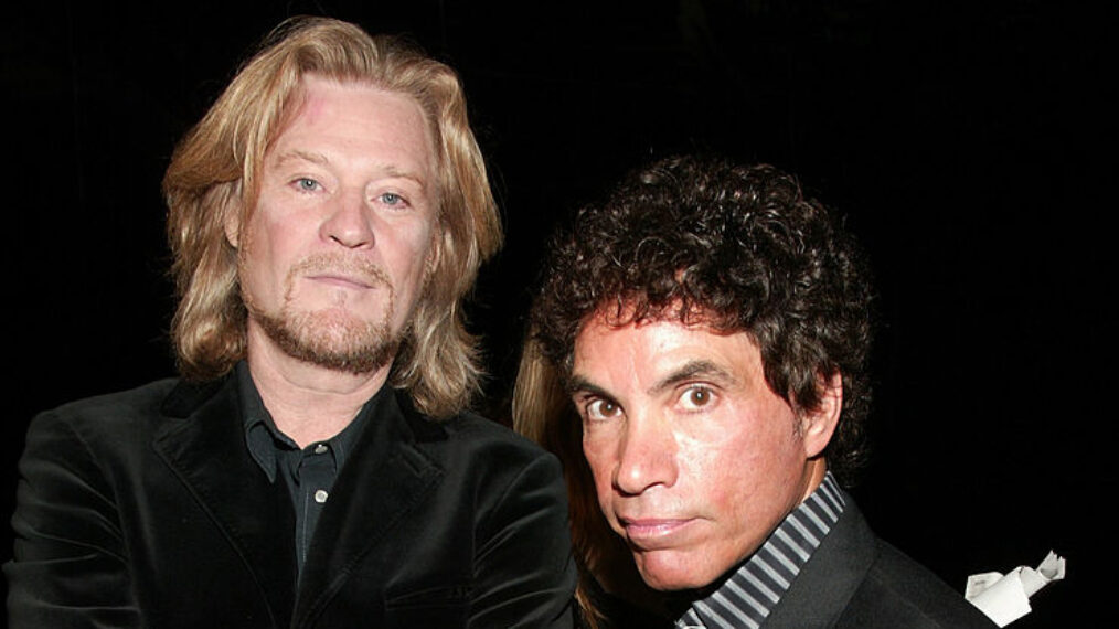 NEW YORK -JUNE 10: Inductees Daryl Hall and John Oates attend the 35th Annual Songwriters Hall of Fame induction ceremony at the Marriott Marquis June 10, 2004 in New York City.
