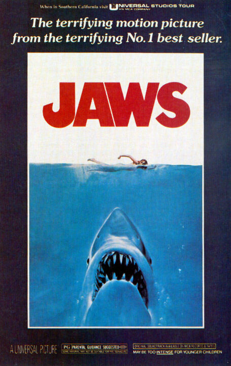 JAWS, movie poster, 1975