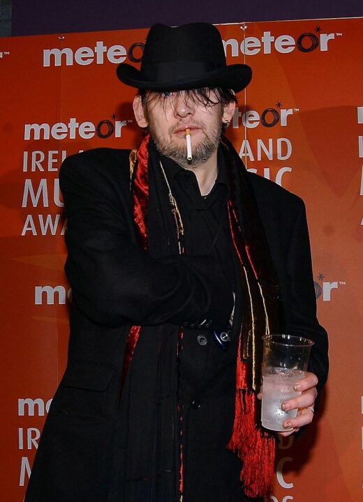 DUBLIN, IRELAND - FEBRUARY 2: Shane MacGowan at The Meteor Ireland Music Awards 2006, the annual radio station awards recognising the best-selling artists of the previous year, at The Point Theatre on February 2, 2006 in Dublin, Ireland