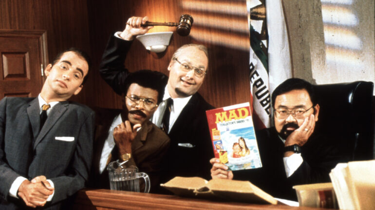 MAD TV, (from left): David Herman, Phil LaMarr, Artie Lange, Dean Stockwell, (Season 2, aired Oct. 21, 1995), 1995-2009