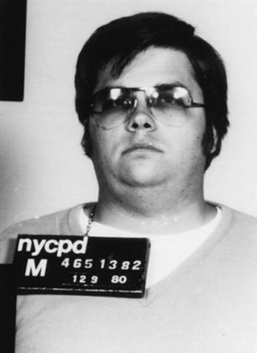 John Lennon's assassin Mark David Chapman poses for a mugshot on December 9, 1980 in New York