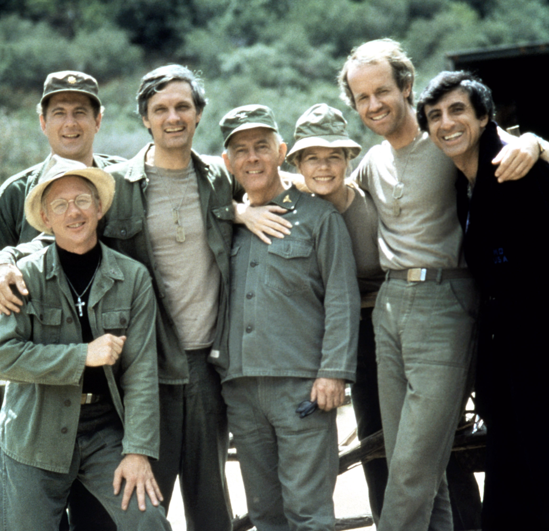 MASH (aka M*A*S*H), from bottom left: William Christopher, David Ogden Stiers, <a href=