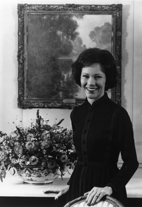 circa 1970: Rosalynn Smith Carter, wife of American president Jimmy Carter. She grew up alongside the future president in Plains, Georgia and assisted him in running his family peanut farm. 
