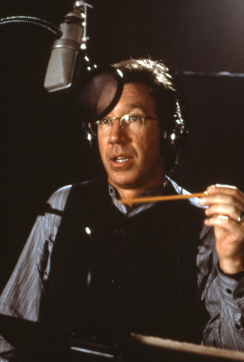 TOY STORY, Tim Allen recording voice for Buzz Lightyear, 1995