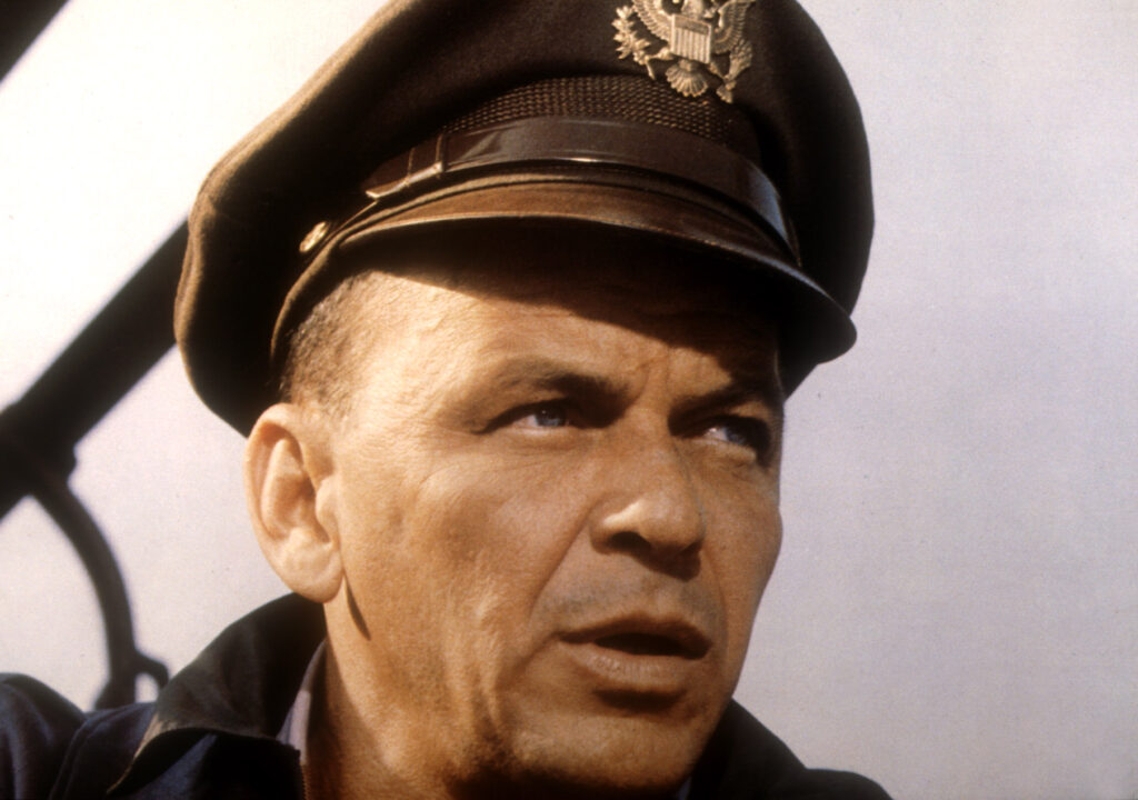 VON RYAN'S EXPRESS, Frank Sinatra, 1965, military cap