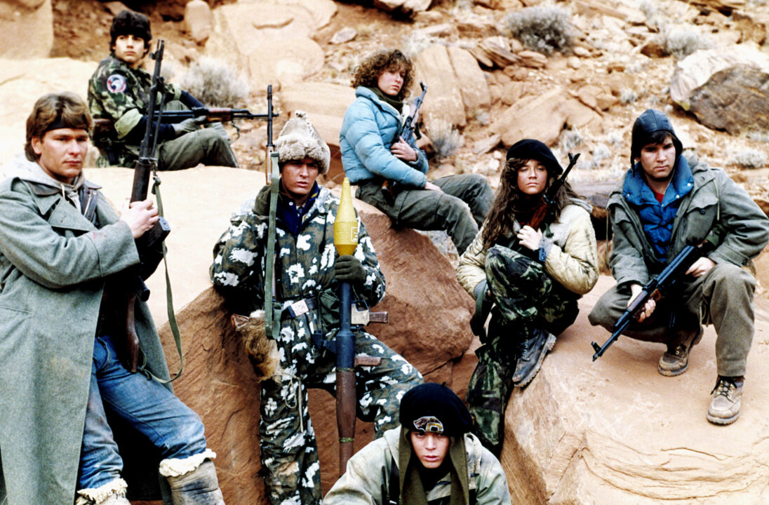 RED DAWN, Patrick Swayze, Darren Dalton, Charlie Sheen, C. Thomas Howell, Jennifer Grey, Lea Thompson, Brad Savage, 1984