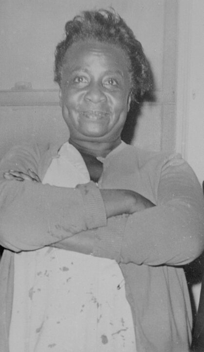 (Original Caption) Police said Mrs. Berth Lee Franklin, 55, shown here 12/11, fired the shot that killed Sam Cooke, a popular singer with the teenage set, when he kicked in the door of her apartment. According to police, Mrs. Frankin, manager of a motel, had been warned previously on the telephone by another motel resident that there was a prowler on the premises. Officers said they learned he was searching for a female companion who was located later.