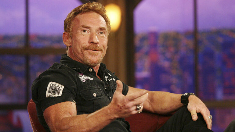 Actor Danny Bonaduce speaks during a segment of 