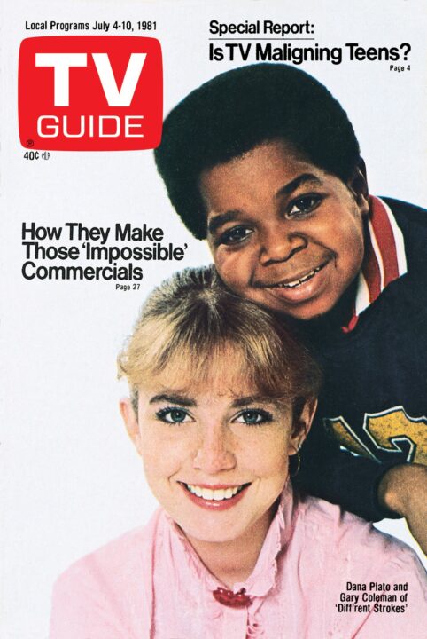 DIFFRENT STROKES, from left: Dana Plato, Gary Coleman, TV GUIDE cover, July 4-10, 1981. 