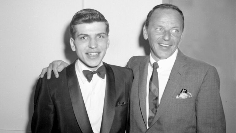 Frank Sinatra with his son Frank Sinatra Jr.