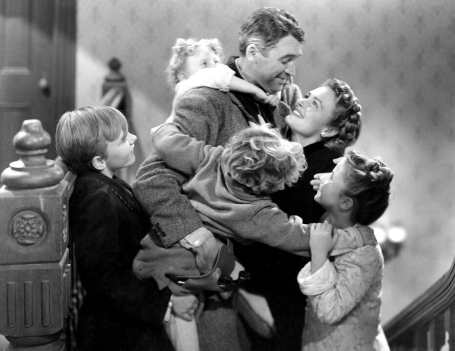 It's a Wonderful Life Larry Simms, Jimmy Hawkins, James Stewart, Donna Reed, Karolyn Grimes, 1946