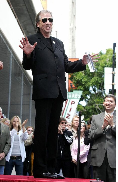 Radio personality Jim Ladd arrives for his star ceremony on the Hollywood Walk of Fame on May 6, 2005 in Hollywood, California