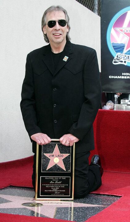 Radio personality Jim Ladd receives his star on the Hollywood Walk of Fame on May 6, 2005 in Hollywood, California