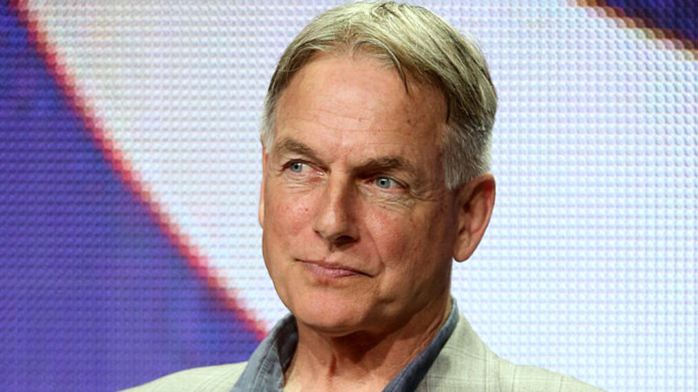 Actor/producer Mark Harmon speaks onstage at the