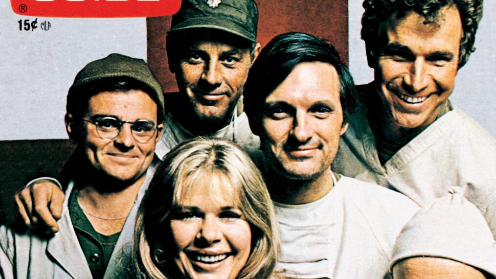MASH, (aka M*A*S*H*), Gary Burghoff, Loretta Swit, McLean Stevenson, Alan Alda, Wayne Rogers, Larry Linville, TV GUIDE cover, February 24 March 2, 1973