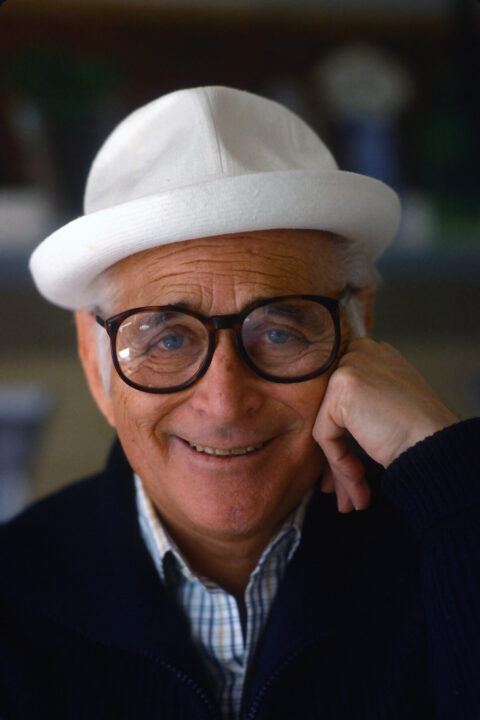 American television writer and producer Norman Lear is photographed July 12, 1987 in New York City. 