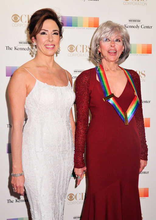 Honoree Rita Moreno and daughter Fernanda Gordon arrive at the 38th Annual Kennedy Center Honors Gala at the Kennedy Center for the Performing Arts on December 6, 2015 in Washington, DC.
