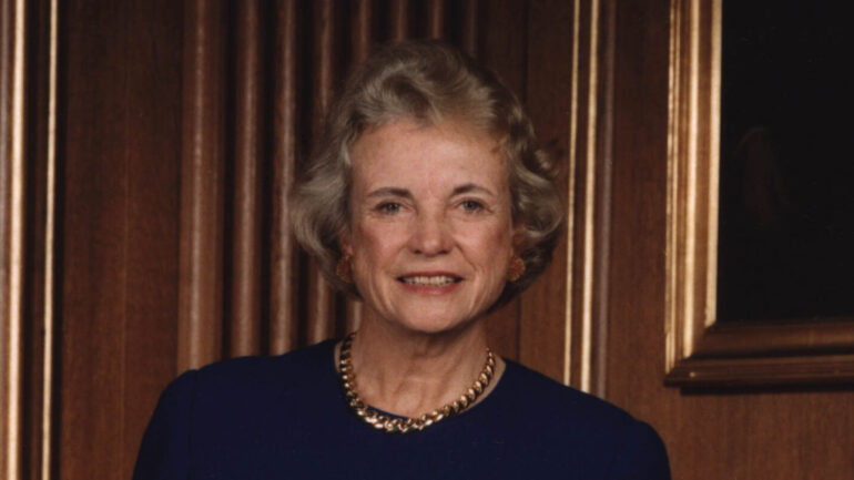 384802 07: (FILE PHOTO) This undated file photo shows Justice Sandra Day O''Connor of the Supreme Court of the United States in Washington, DC.