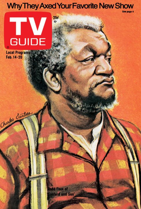 SANFORD AND SON, Redd Foxx, February 14-20, 1976. Illustration by Charles Santore.