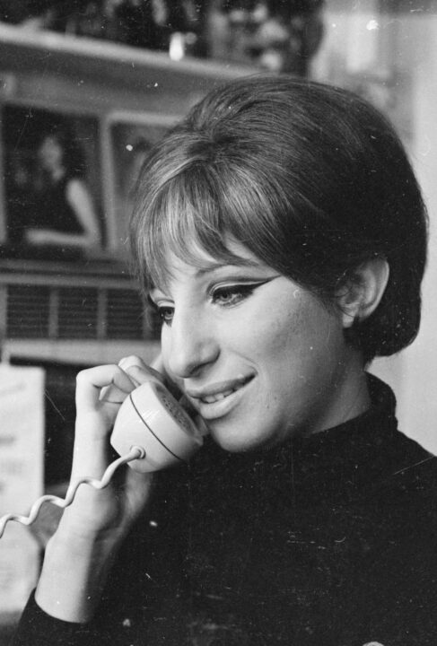 6th October 1965: American actress and singer Barbra Streisand talking on the telephone