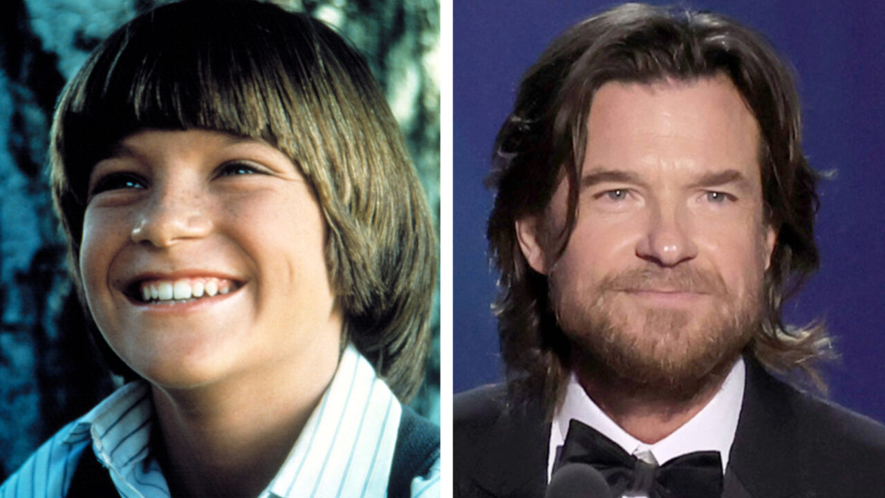 Jason Bateman at 2024 Emmys and picture of him as a kid im Little House on the Priarie