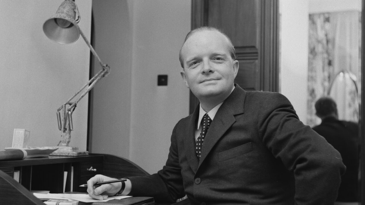 American novelist Truman Capote (1924 - 1984), UK, 9th March 1966. (Photo by Evening Standard/Hulton Archive/Getty Images)