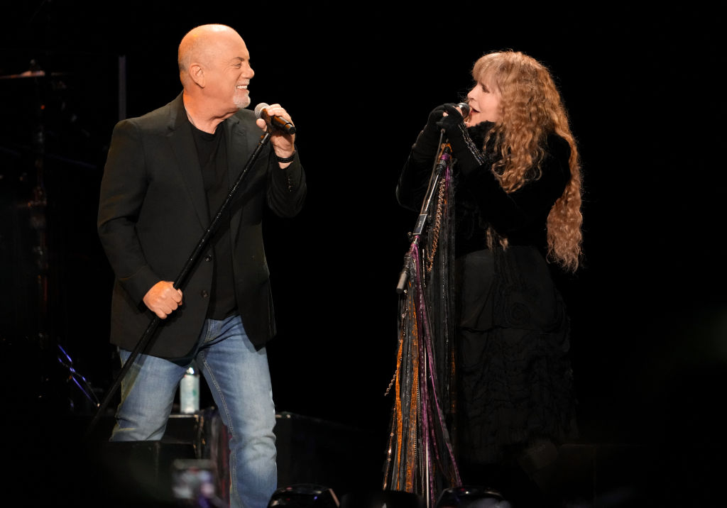 Billy Joel and Stevie Nicks perform onstage at SoFi Stadium on March 10, 2023 in Inglewood, California