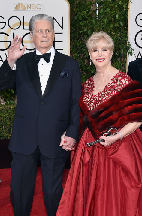 Musician Brian Wilson and Melinda Ledbetter attend the 73rd Annual Golden Globe Awards held at the Beverly Hilton Hotel on January 10, 2016 in Beverly Hills, California