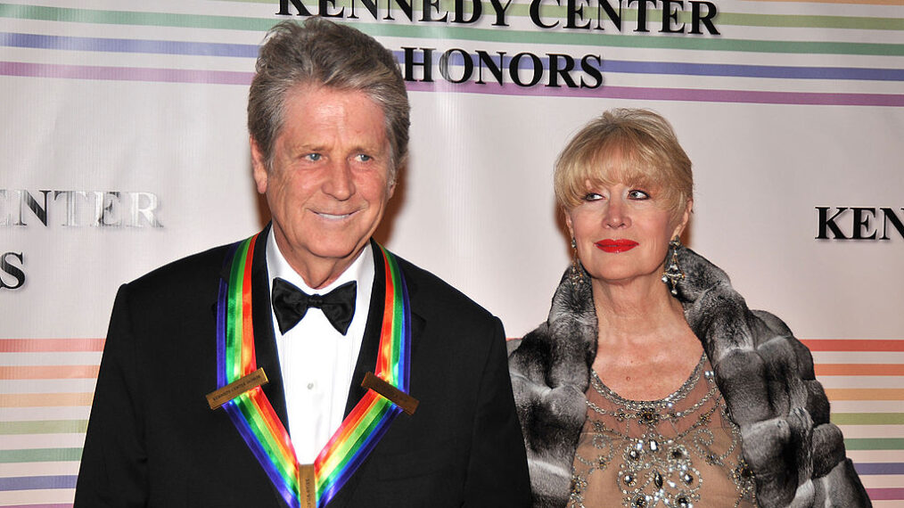 Musician Brian Wilson, honoree, and wife Melinda arriving at The 30th Kennedy Center Honors on December 2, 2007, in Washington, DC. The 2007 honorees are pianist Leon Fleisher, actor Steve Martin, singer Diana Ross, director Martin Scorsese and musician Brian Wilson