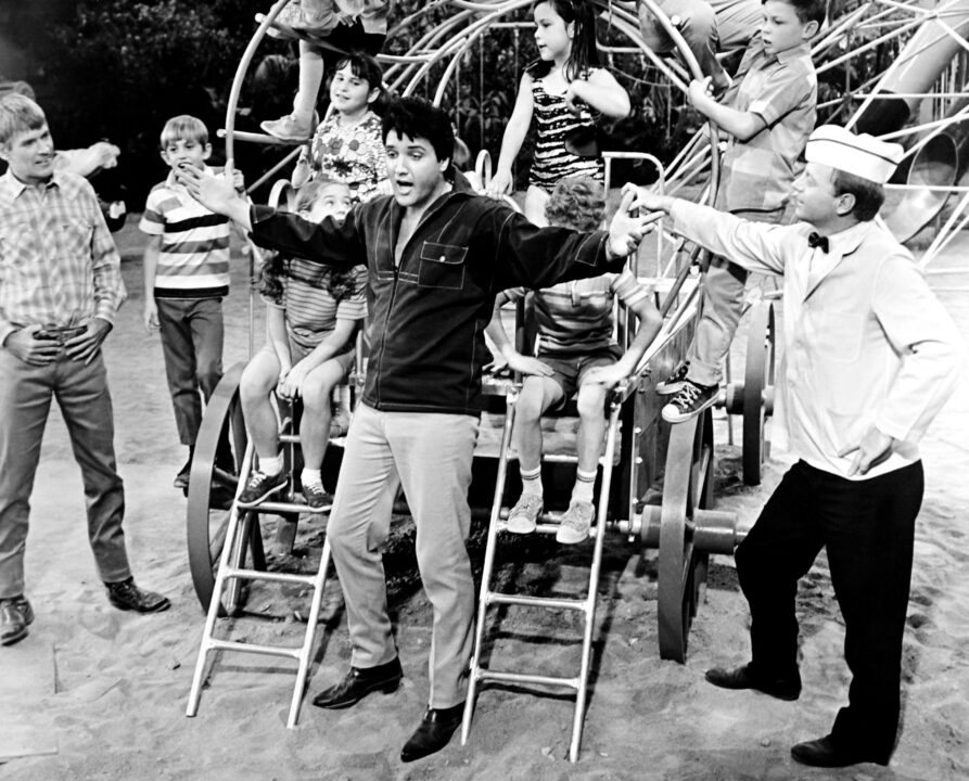 Clambake from left, front, Will Hutchins, Elvis Presley, Red West, 1967