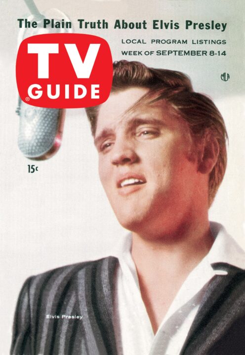 Elvis Presley, TV GUIDE cover, September 8-14, 1956. 