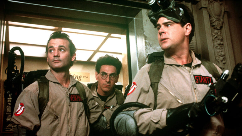 Ghostbusters Bill Murray, Harold Ramis, Dan Aykroyd, 1984