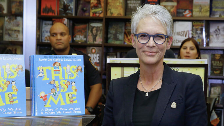 Jamie Lee Curtis signs copies of her new book 