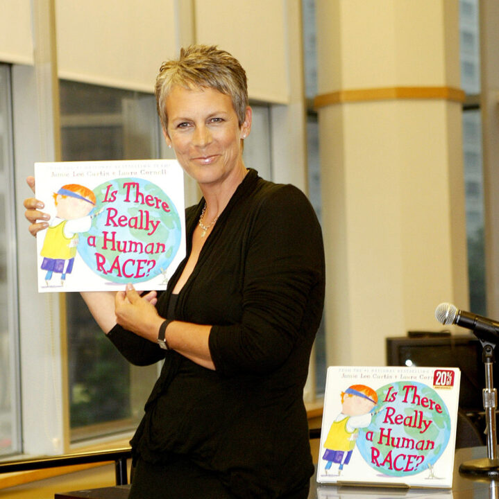 Jamie Lee Curtis during "Is There Really a Human Race?" Book Signing with Jamie Lee Curtis at Barnes & Noble in New York City, New York, United States