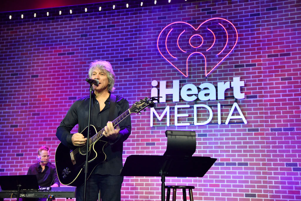 Jon Bon Jovi performs during a welcome dinner hosted by iHeartmedia at ANA Masters of Marketing at Rosen Shingle Creek on October 24, 2023 in Orlando, Florida