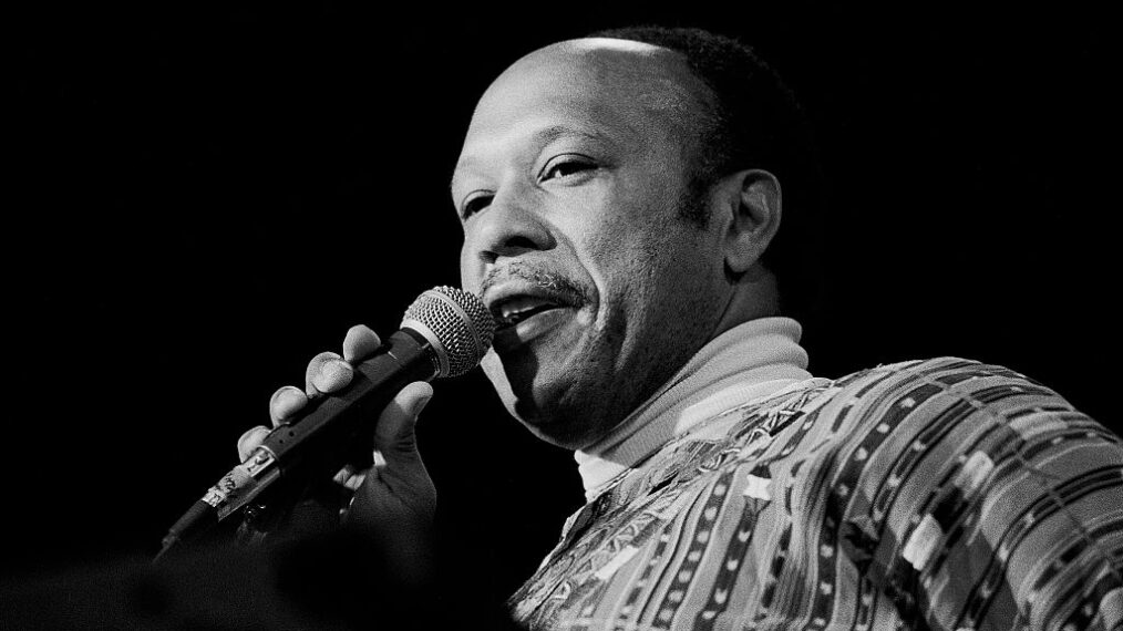 Portrait of American Jazz musician Les McCann plays piano as he performs at the Ivanhoe Theater, Chicago, Illinois, January 14, 1978