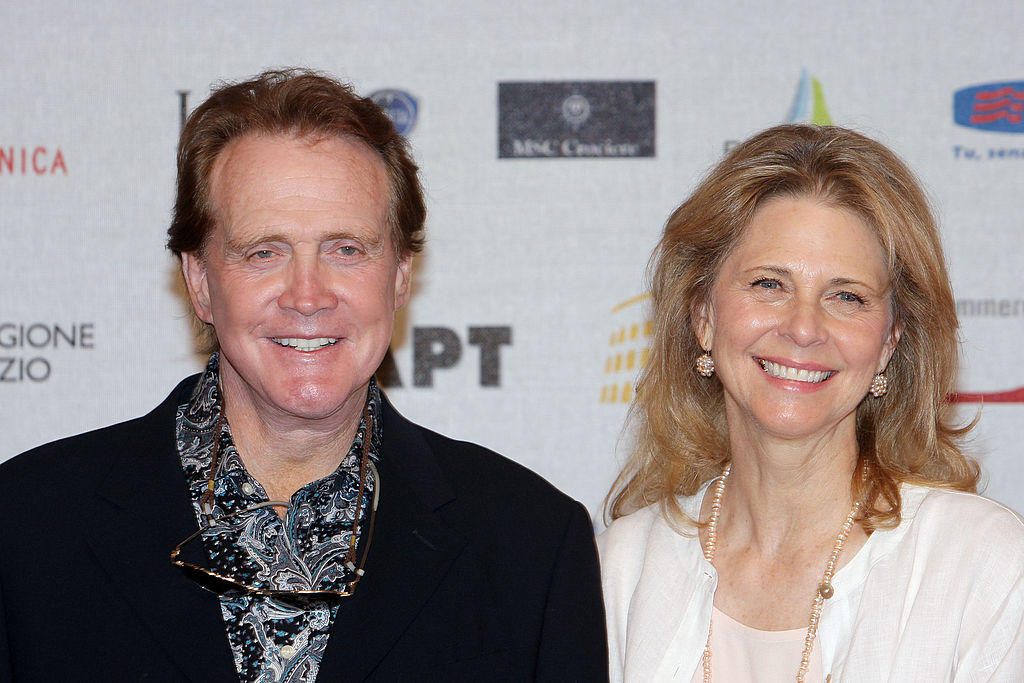 American actor Lee Majors, of the television series 'The Six Million Dollar Man' and American actress Lindsay Wagner of 'The Bionic Woman' attend the third day of Roma Fiction Fest 2008 on July 9, 2008 in Rome, Italy