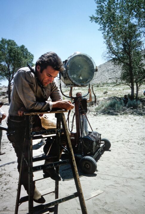 RAWHIDE, Clint Eastwood, on set, (1965). 1959-1966.
