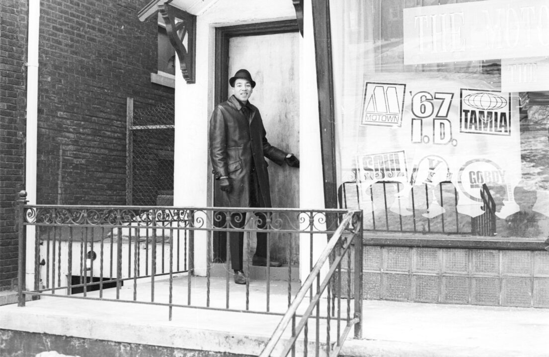Smokey Robinson outside of Motown Records circa 1966 in Detroit, MI 