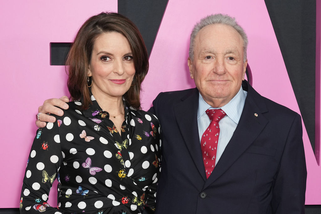 Producer Lorne Michaels and Lindsay Lohan attend the Global Premiere of "Mean Girls" at the AMC Lincoln Square Theater on January 08, 2024, in New York, New York
