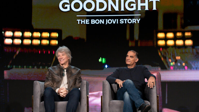 PASADENA, CA – FEBRUARY 9: Cast and EP attend the TCA Press Event for Hulu’s “Thank You, Goodnight” at the Langham Huntington in Pasadena, California on February 9, 2024. (Disney/PictureGroup) JON BON JOVI (