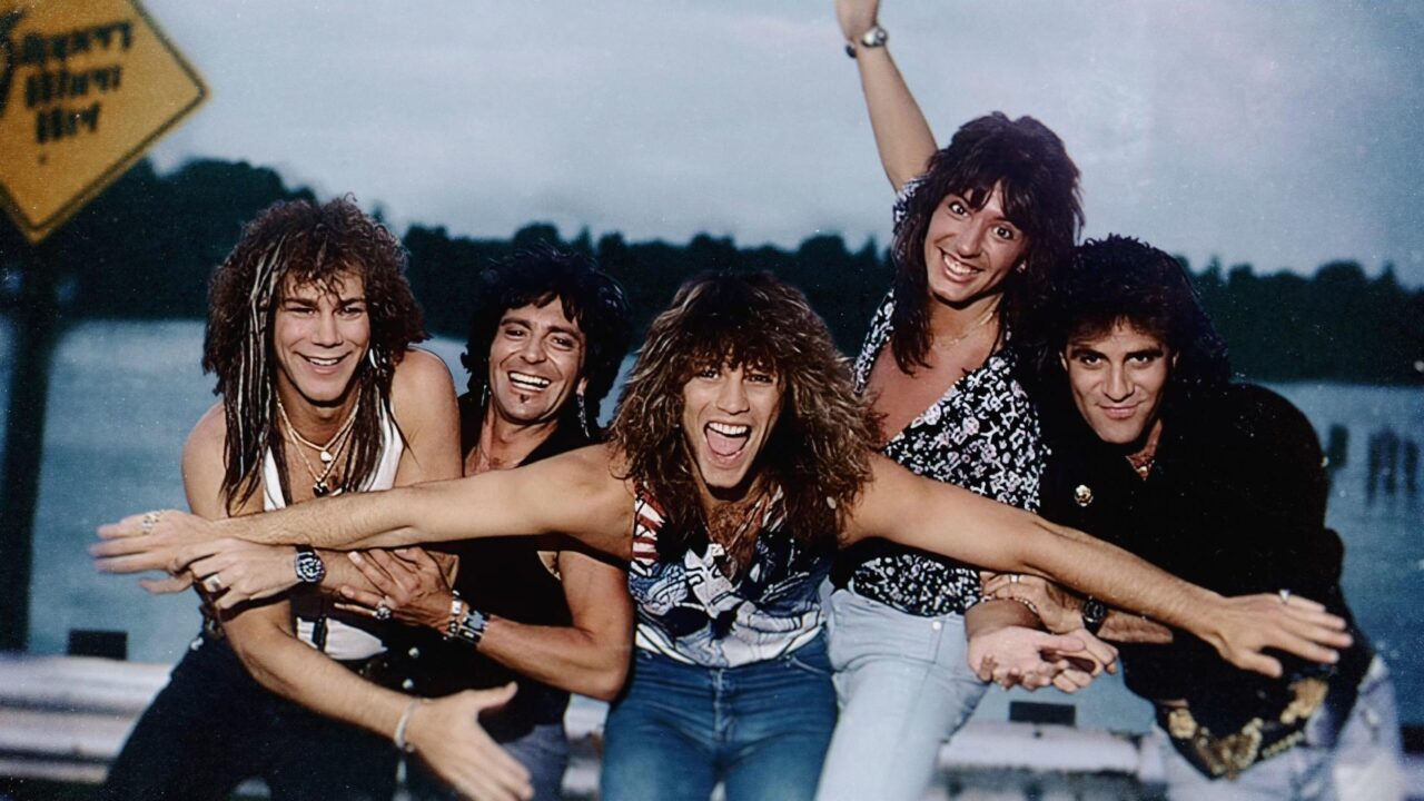 Bon Jovi group shot from the 80s