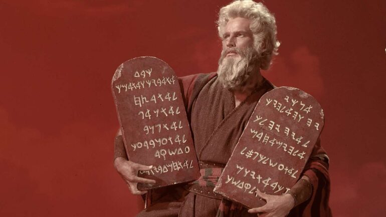 The Ten Commandments tablets