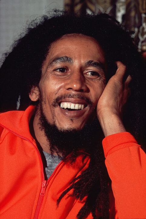 Portrait of Jamaican Reggae musician Bob Marley, mid to late twentieth century