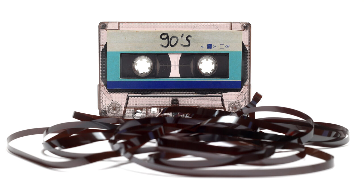 Cassette tape unraveled
