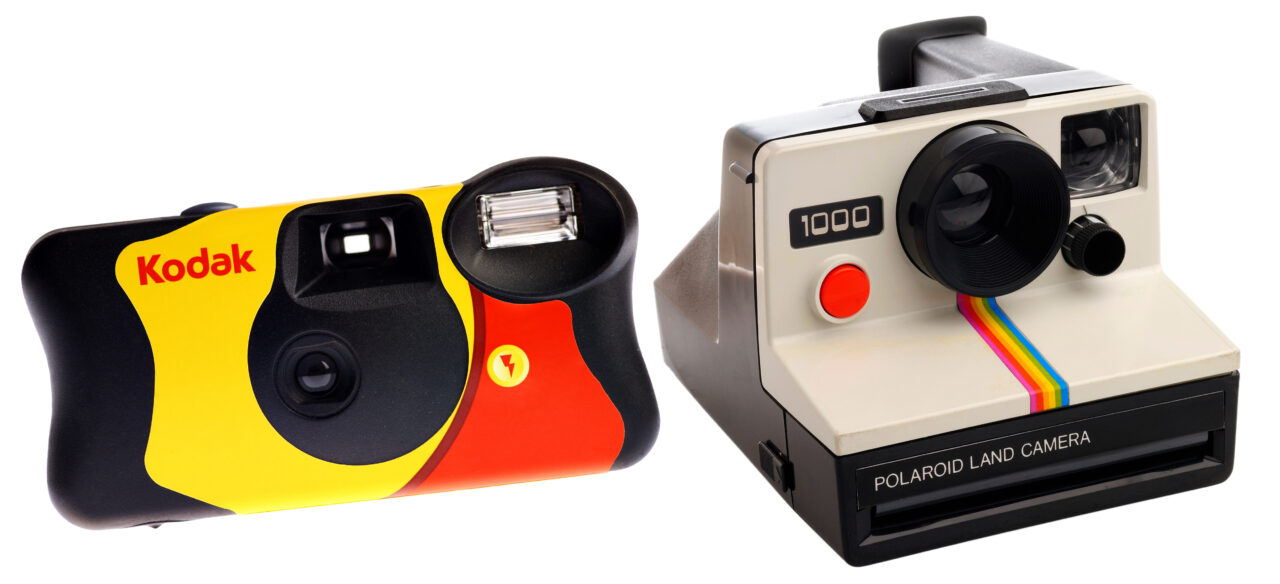 London, England - September 09, 2009: Polaroid 1000 Land Camera, A fixed focus camera producing instant photographs, First introduced in 1977.