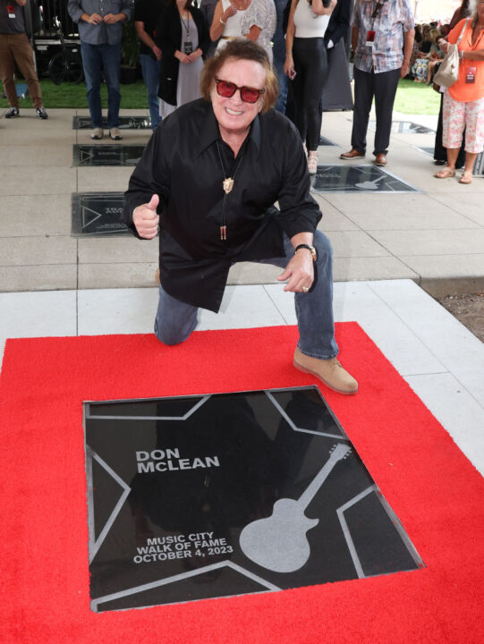 Don McLean attends the 2023 Music City Walk of Fame Induction ceremony at Music City Walk of Fame on October 04, 2023 in Nashville, Tennessee