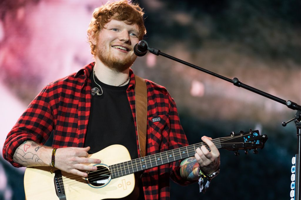 Ed Sheeran headlines on the Pyramid Stage during day 4 of the Glastonbury Festival 2017 at Worthy Farm, Pilton on June 25, 2017 in Glastonbury, England