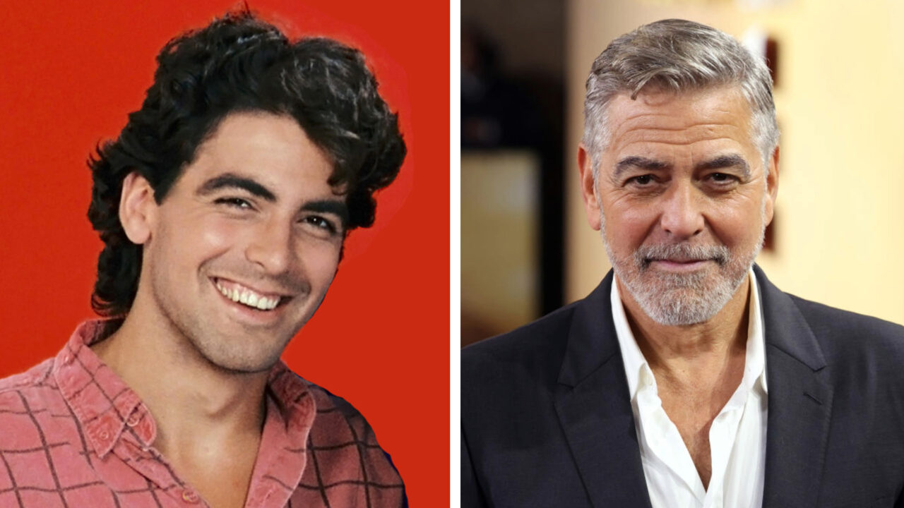 George Clooney now and then