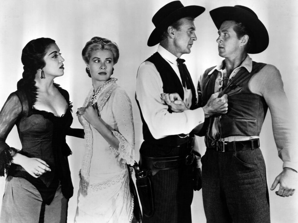 HIGH NOON, Katy Jurado, Grace Kelly, Gary Cooper, Lloyd Bridges, 1952.